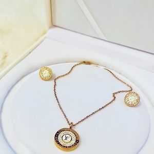 Louis Vuitton Necklace & Earrings